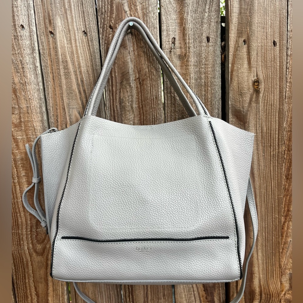 Botkier grey leather satchel crossbody